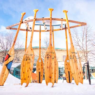 AZHE'O (Ojibway: To paddle backwards) - St. John's High School